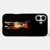 Coques Case-Mate iPhone Black 4 Luxe iPhone 16 Plus, Classy Basenji Dog (Verso (horizontal))