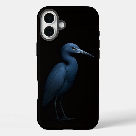 Coques Case-Mate iPhone Black 4 Luxe iPhone 16 Plus, Little Blue Heron (Verso)