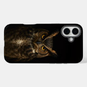 Coques Case-Mate iPhone Black 4 Luxe iPhone 16 Plus Mate, Golden Eye Owl (Verso (horizontal))