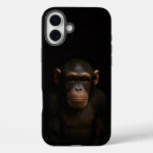 Coques Case-Mate iPhone Black 4 Luxe iPhone 16 Plus, Serene Chimpanzee (Verso)