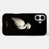 Coques Case-Mate iPhone Black 4 Luxe iPhone 16 Plus, Snowy Egret (Verso (horizontal))