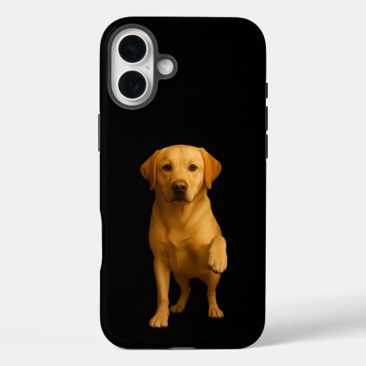 Coques Case-Mate iPhone Black 4 Luxe iPhone 16 Plus, Tender Labrador (Verso)