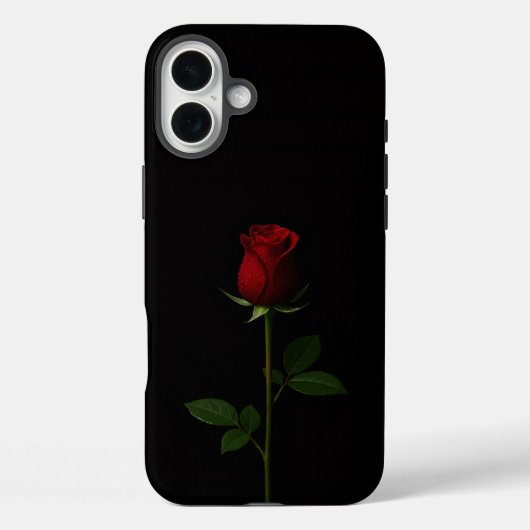 Coques Case-Mate iPhone Black 4 Luxe iPhone 16 Plus, Velvet Red Rose (Verso)