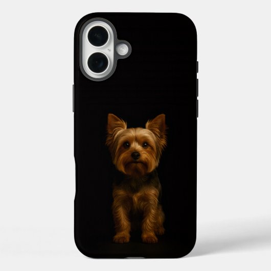 Coques Case-Mate iPhone Black 4 Luxe iPhone 16 Plus, Yorkshire Terrier (Verso)