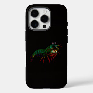 Coques iPhone 16 Pro Black 4 Luxe iPhone 16 Pro, Crevette Mante