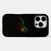 Coques Case-Mate iPhone Black 4 Luxe iPhone 16 Pro, Crevette Mante (Verso (horizontal))