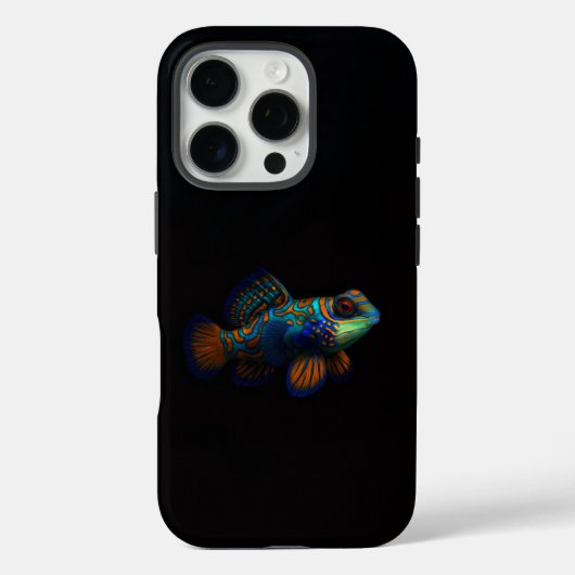 Coques Case-Mate iPhone Black 4 Luxe iPhone 16 Pro, Dragonet Mandarin (Verso)