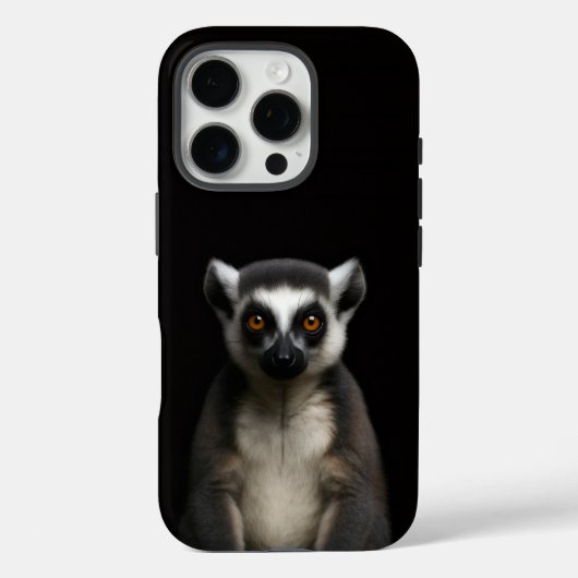 Coques Case-Mate iPhone Black 4 Luxe iPhone 16 Pro, Gentle Lemur (Verso)