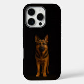 Coques Case-Mate iPhone Black 4 Luxe iPhone 16 Pro, German Shepherd (Verso)