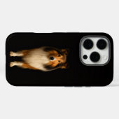 Coques Case-Mate iPhone Black 4 Luxe iPhone 16 Pro, Loyal Collie Dog (Verso (horizontal))