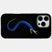 Coques Case-Mate iPhone Black 4 Luxe iPhone 16 Pro Max, Anguille Ruban Ble (Verso (horizontal))