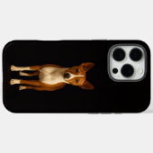 Coques Case-Mate iPhone Black 4 Luxe iPhone 16 Pro Max, Classy Basenji Dog (Verso (horizontal))