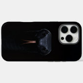 Coques Case-Mate iPhone Black 4 Luxe iPhone 16 Pro Max Coque, Black Mamba (Verso (horizontal))