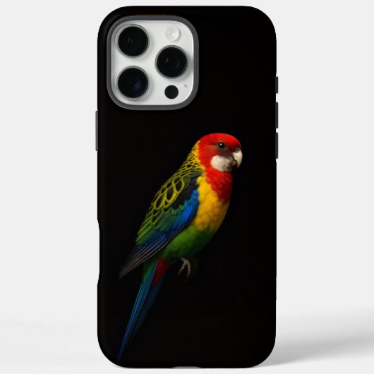 Coques Case-Mate iPhone Black 4 Luxe iPhone 16 Pro Max , Eastern Rosella (Verso)