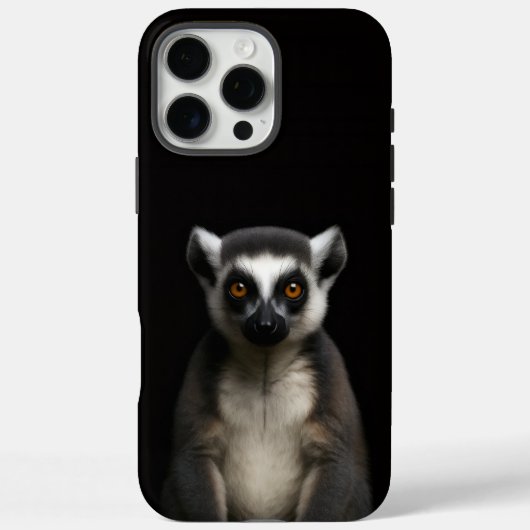 Coques Case-Mate iPhone Black 4 Luxe iPhone 16 Pro Max, Gentle Lemur (Verso)