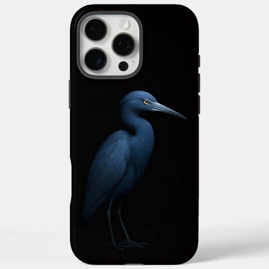 Coques Case-Mate iPhone Black 4 Luxe iPhone 16 Pro Max, Little Blue Heron (Verso)