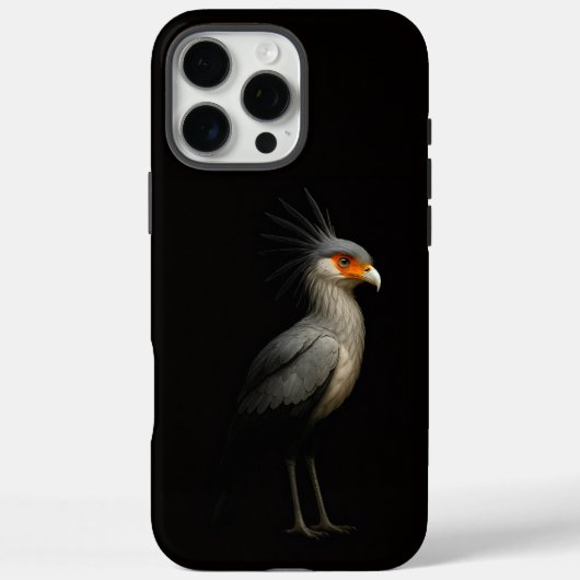 Coques Case-Mate iPhone Black 4 Luxe iPhone 16 Pro Max, Secretarybird (Verso)