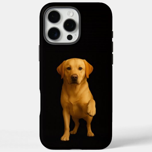 Coques Case-Mate iPhone Black 4 Luxe iPhone 16 Pro Max, Tender Labrador (Verso)