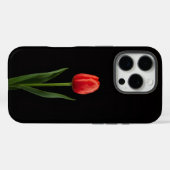 Coques Case-Mate iPhone Black 4 Luxe iPhone 16 Pro, Ruby Red Tulip (Verso (horizontal))