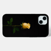 Coques Case-Mate iPhone Black 4 Luxe, Sunlit Yellow Rose iPhone 15 Plus (Verso (horizontal))
