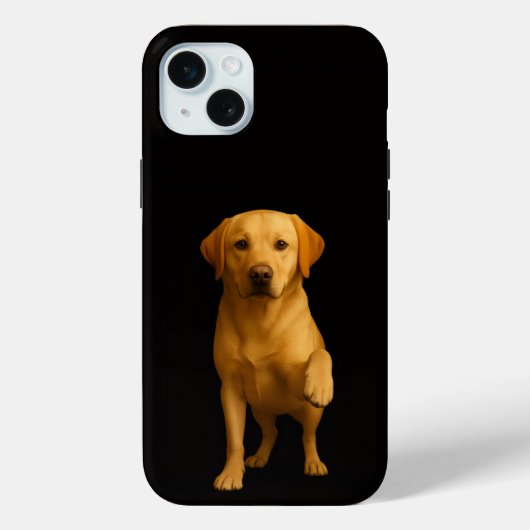 Coques Case-Mate iPhone Black 4 Luxe, Tender Labrador iPhone 15 Plus (Verso)