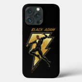 Coques Case-Mate iPhone Black Adam Lightning Bolt Illustration du caractèr (Verso)
