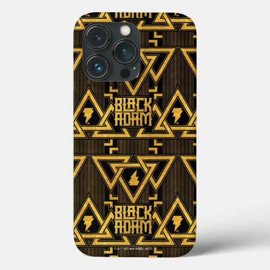 Coques Case-Mate iPhone Black Adam Lightning Bolt Motif triangulaire (Verso)