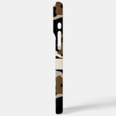 Coques Case-Mate iPhone Black and Brown Camouflage Personalized (Verso / Gauche)