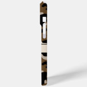 Coques Case-Mate iPhone Black and Brown Camouflage Personalized (Verso / Gauche)