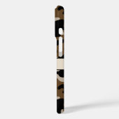 Coques Case-Mate iPhone Black and Brown Camouflage Personalized (Verso / Gauche)