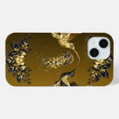Coques Case-Mate iPhone Black and Gold Graphic Art, Ethereal Union (Verso (horizontal))