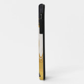 Coques Case-Mate iPhone Black and Gold Marble (Dos/Gauche)