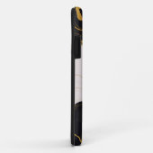 Coques Case-Mate iPhone Black and Gold Marble (Dos/Droite)