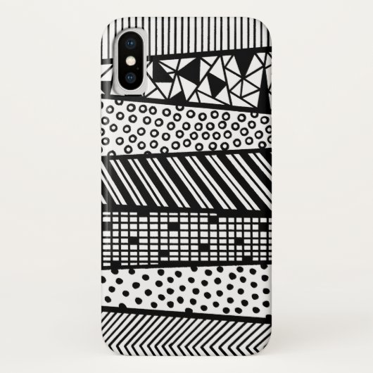 Coques Case-Mate iPhone Black and white (Dos)