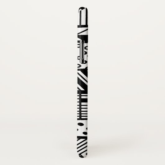 Coques Case-Mate iPhone Black and white (Dos/Droite)