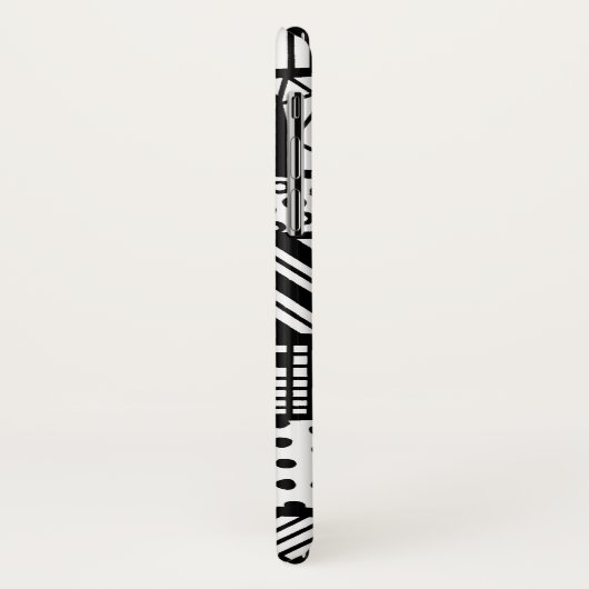 Coques Case-Mate iPhone Black and white (Dos/Gauche)