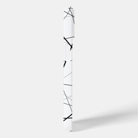 Coques Case-Mate iPhone Black and white geometric pattern (Verso / Droite)