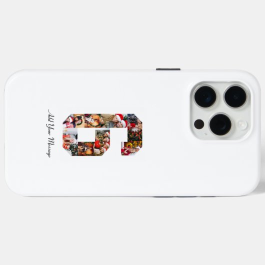 Coques Case-Mate iPhone Black and White Numéro 6 Photo Collage (Verso (horizontal))