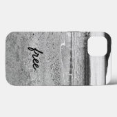 Coques Case-Mate iPhone Black and White Sand Beach Case-Mate iPhone Case (Verso (horizontal))
