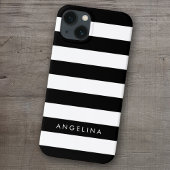 Coques Case-Mate iPhone Black and White Striped