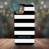 Coques Case-Mate iPhone Black and White Striped