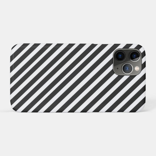 Coques Case-Mate iPhone Black and White Stripes (Dos (Horizontal))
