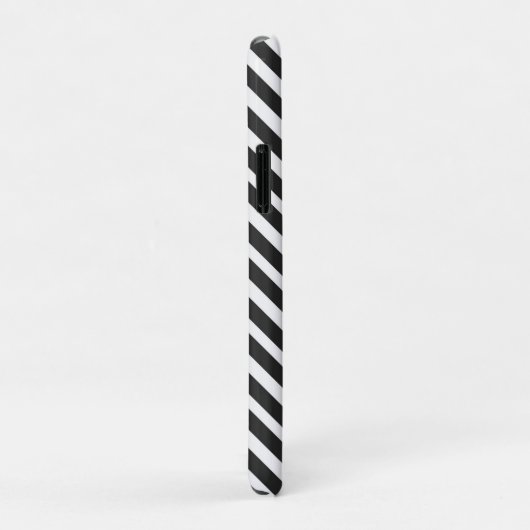 Coques Case-Mate iPhone Black and White Stripes (Dos/Droite)