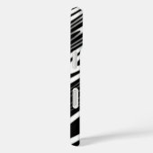 Coques Case-Mate iPhone black and white wavy seamless organic pattern (Verso / Droite)