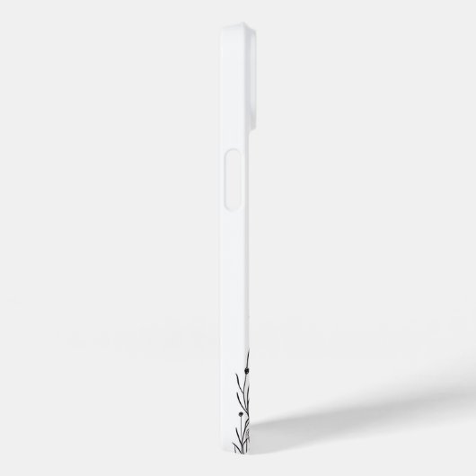 Coques Case-Mate iPhone Black and White Wildflower iPhone 14 Cases (Verso / Droite)