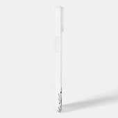 Coques Case-Mate iPhone Black and White Wildflower iPhone 14 Cases (Verso / Droite)