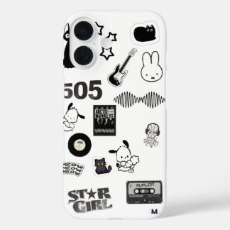 Coques iPhone 16 black and white y2k phone