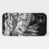 Coques Case-Mate iPhone Black Bass (Dos (Horizontal))