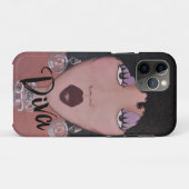 Coques Case-Mate iPhone "Black Beauty Diva" (Dos (Horizontal))
