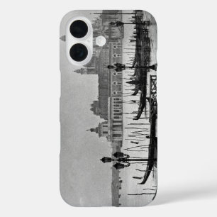 Coques iPhone 16 Black Blanc Grand Canal Venise Italie Voyage